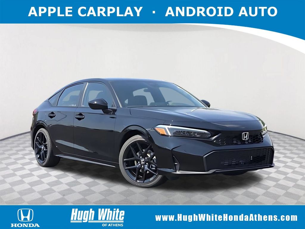 Crystal Black Pearl 2026 Honda Civic Hatchback Hatchback Front-Wheel Drive Continuously Variable Transmission