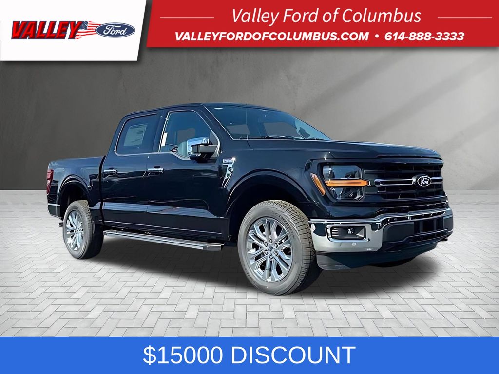 Black Metallic 2024 Ford F-150 Pickup Truck Four-Wheel Drive Automatic