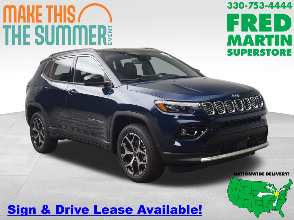 Fathom Blue Pearl Coat 2026 Jeep Compass SUV / Crossover Four-Wheel Drive 8-Speed Automatic