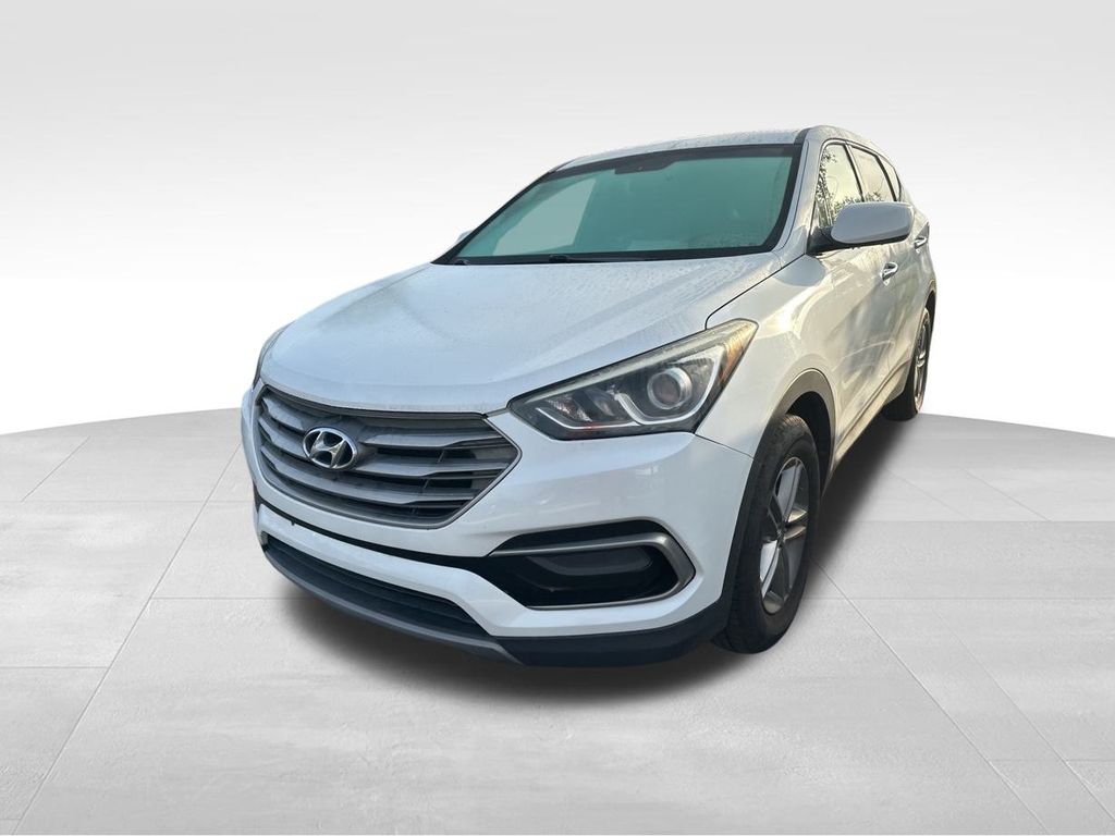 2017 Frost White Pearl Hyundai Santa Fe Sport 2.4 Base AWD SUV