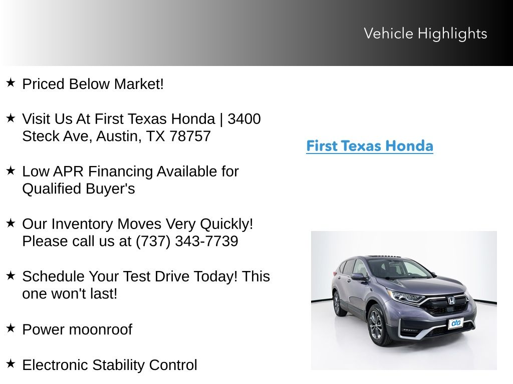 Used Car 2021 Honda Cr-v Hybrid  Ex For Sale Under $30,000 In Austin, Texas