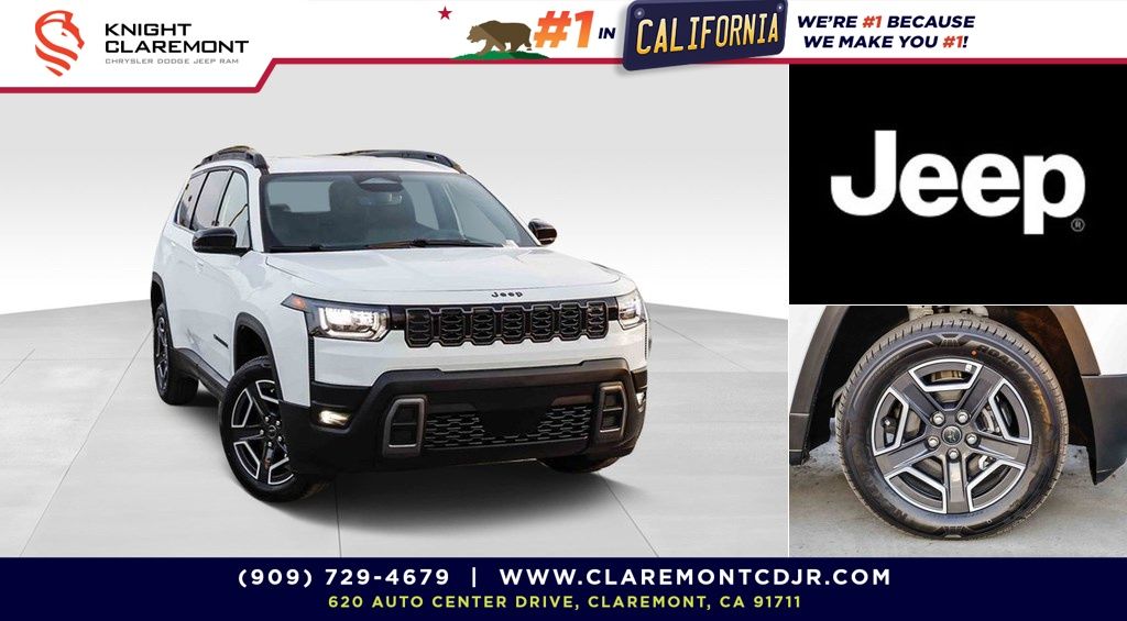 Bright White Clearcoat 2026 Jeep Cherokee SUV / Crossover Four-Wheel Drive Continuously Variable Transmission