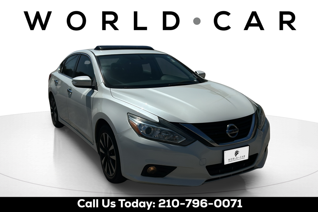 Pearl White 2018 Nissan Altima Sedan Front-Wheel Drive Continuously Variable Transmission
