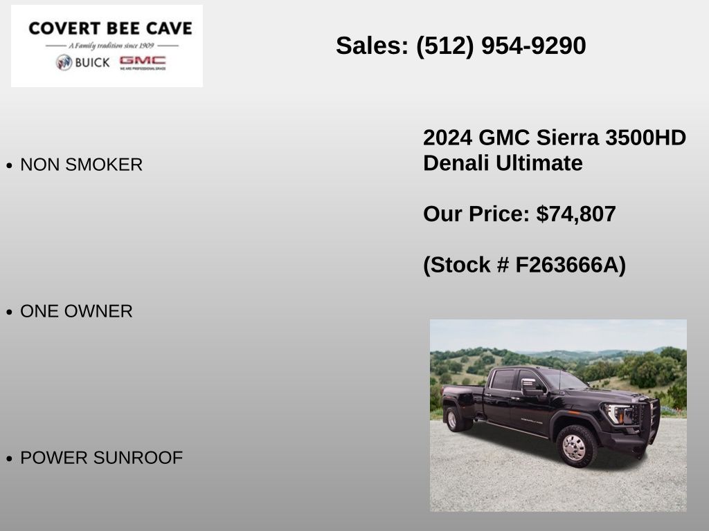 Used Car 2024 Gmc Sierra 3500hd  Denali Ultimate For Sale Under $80,000 In Austin, Texas