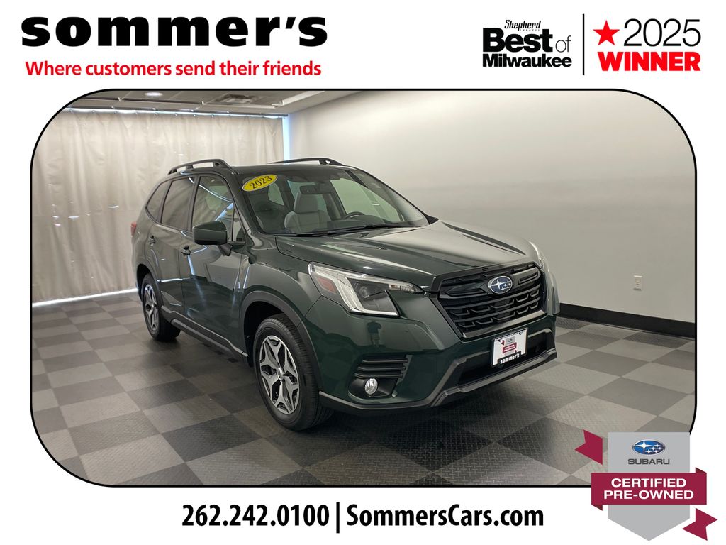 Cascade Green Silica 2023 Subaru Forester SUV / Crossover All-Wheel Drive Continuously Variable Transmission