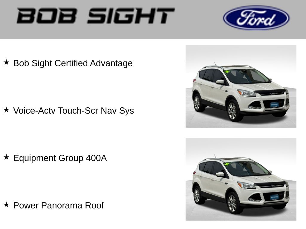 Used 2014 Ford Escape Titanium with VIN 1FMCU0J96EUE25801 for sale in Kansas City