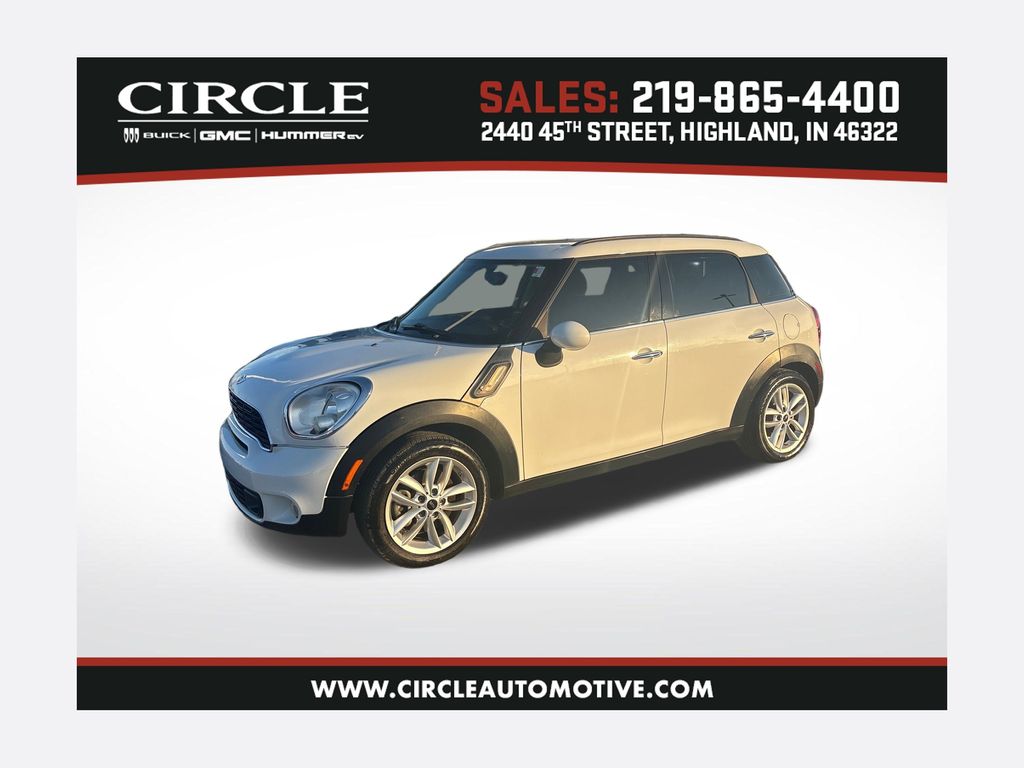 Light White 2014 MINI Countryman S FWD SUV / Crossover Front-Wheel Drive 6-Speed Automatic