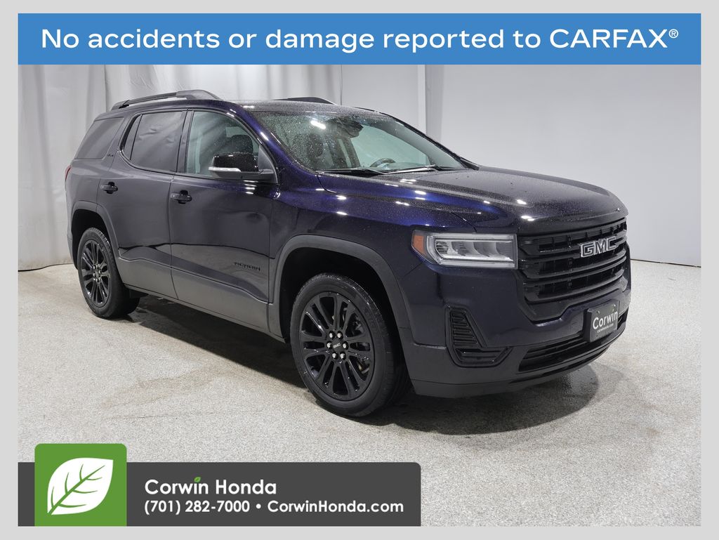 Midnight Blue Metallic 2022 GMC Acadia SLE AWD SUV / Crossover Four-Wheel Drive 9-Speed Automatic