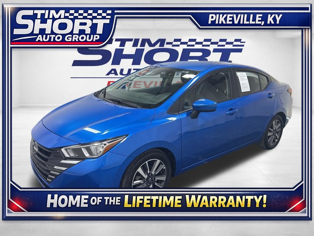 Electric Blue Metallic 2024 Nissan Versa SV FWD Sedan Front-Wheel Drive Continuously Variable Transmission
