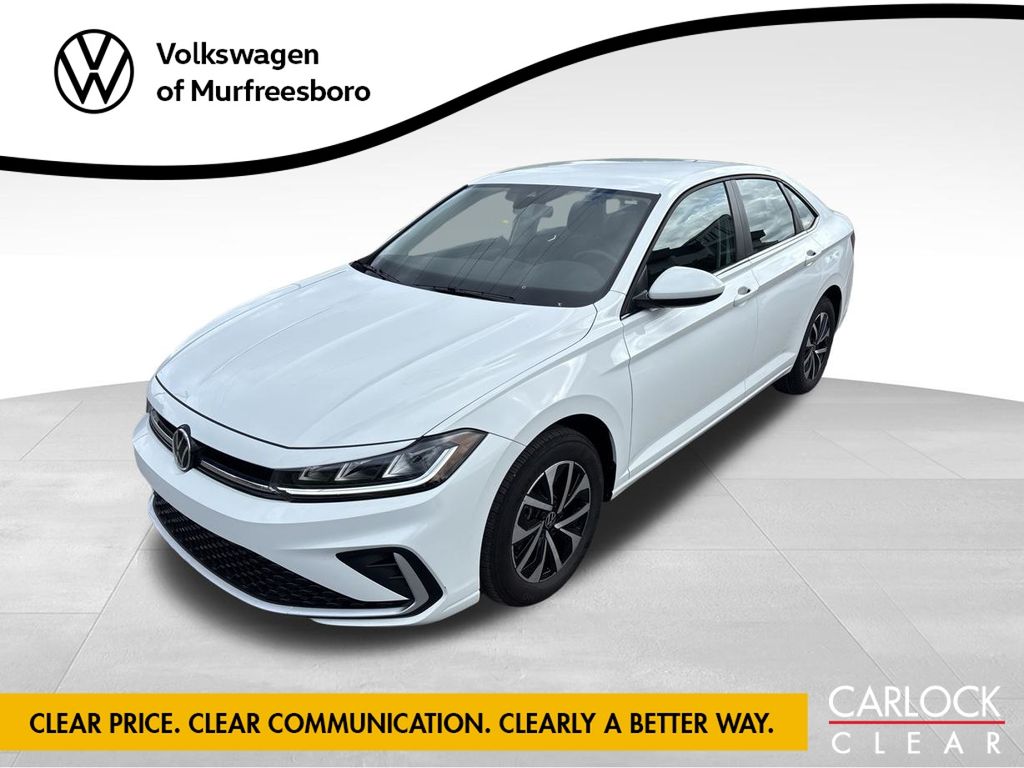 Pure White 2025 Volkswagen Jetta Sedan Front-Wheel Drive 8-Speed Automatic
