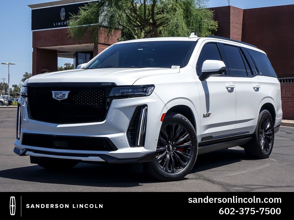 Crystal White Tricoat 2024 Cadillac Escalade-V SUV / Crossover All-Wheel Drive