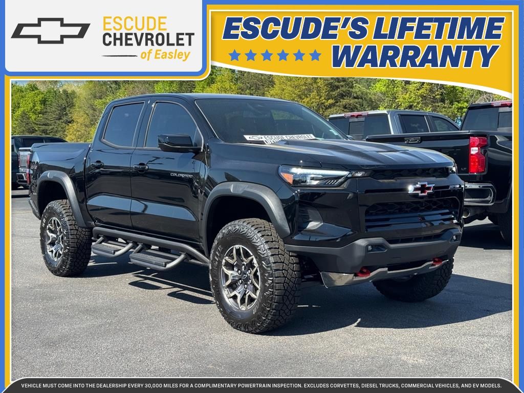 Black 2026 Chevrolet Colorado ZR2 Crew Cab 4WD Pickup Truck Four-Wheel Drive 8-Speed Automatic