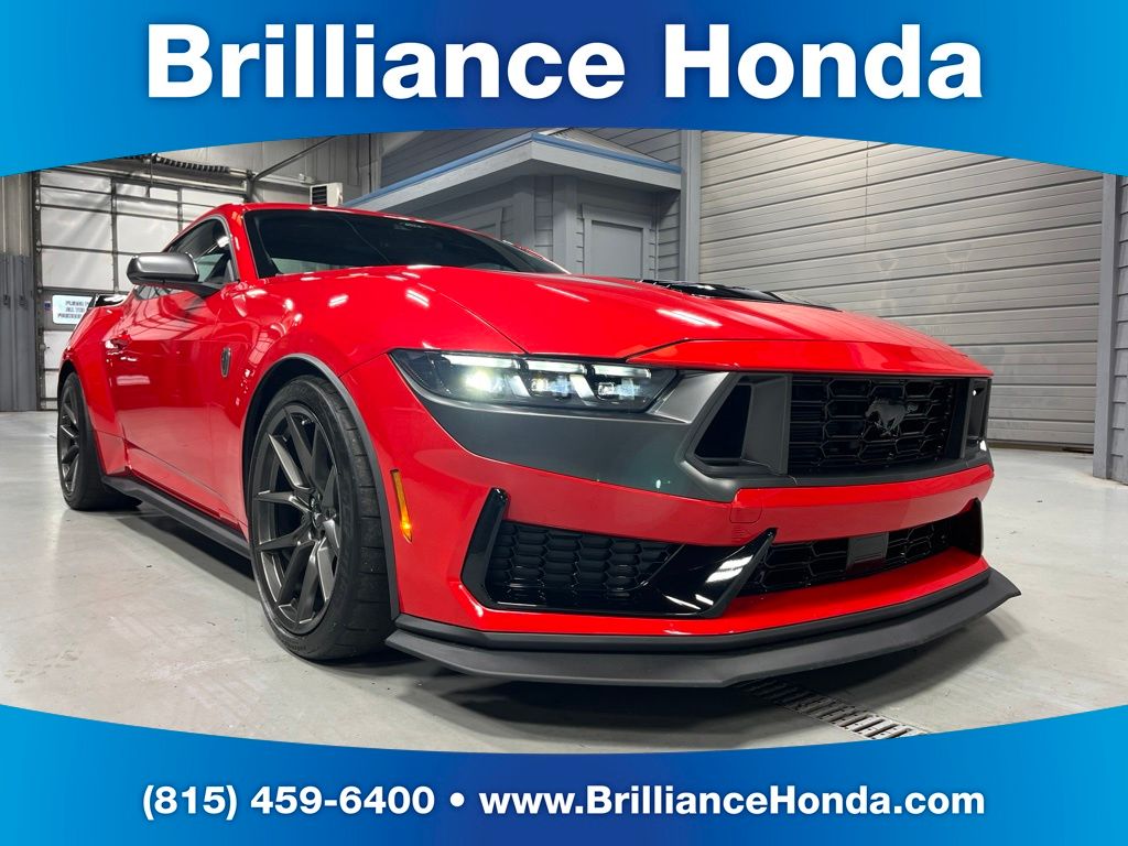 Red 2025 Ford Mustang Coupe Rear-Wheel Drive Automatic