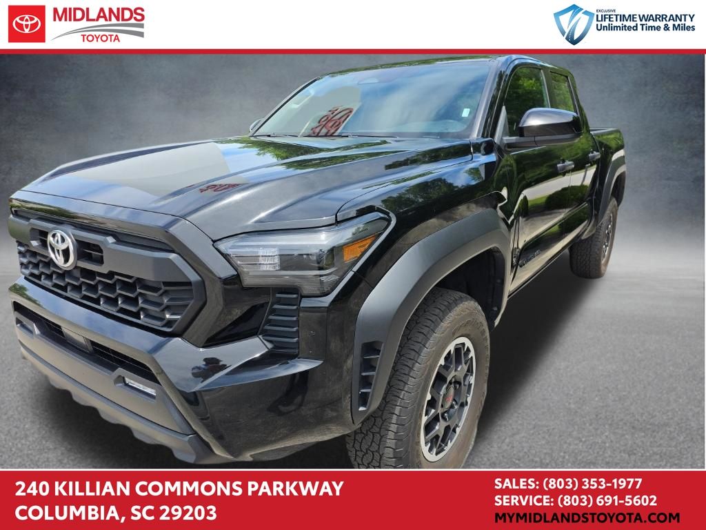Black 2024 Toyota Tacoma Pickup Truck Four-Wheel Drive 8-Speed Automatic