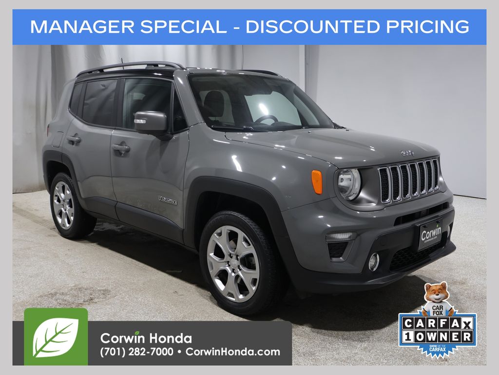 Sting-Gray Clearcoat 2020 Jeep Renegade Limited 4WD SUV / Crossover Four-Wheel Drive 9-Speed Automatic
