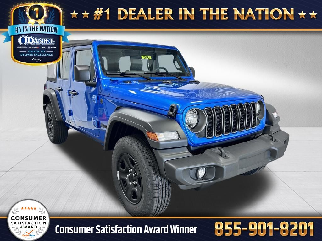 Hydro Blue Pearlcoat 2026 Jeep Wrangler SUV / Crossover Four-Wheel Drive 6-Speed Manual