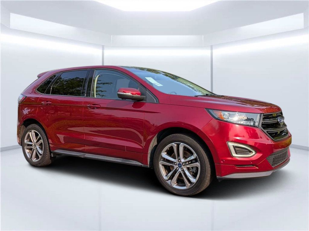 Ruby Red Metallic 2017 Ford Edge SUV / Crossover All-Wheel Drive 6-Speed Automatic