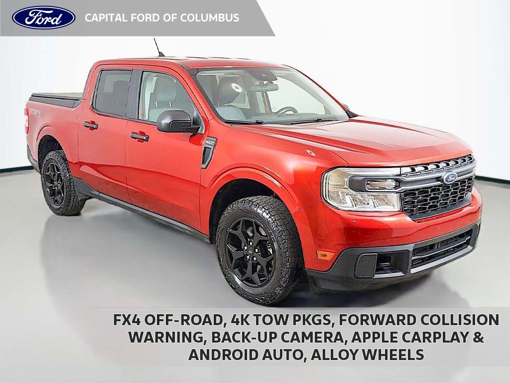Hot Pepper Red Metallic Tinted Clearcoat 2023 Ford Maverick Pickup Truck All-Wheel Drive 8-Speed Automatic