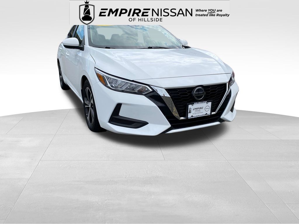 White (Fresh Powder) 2023 Nissan Sentra Sedan Front-Wheel Drive Continuously Variable Transmission