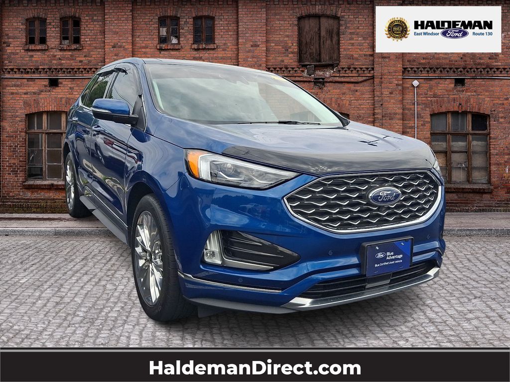Atlas Blue Metallic 2022 Ford Edge SUV / Crossover All-Wheel Drive 8-Speed Automatic
