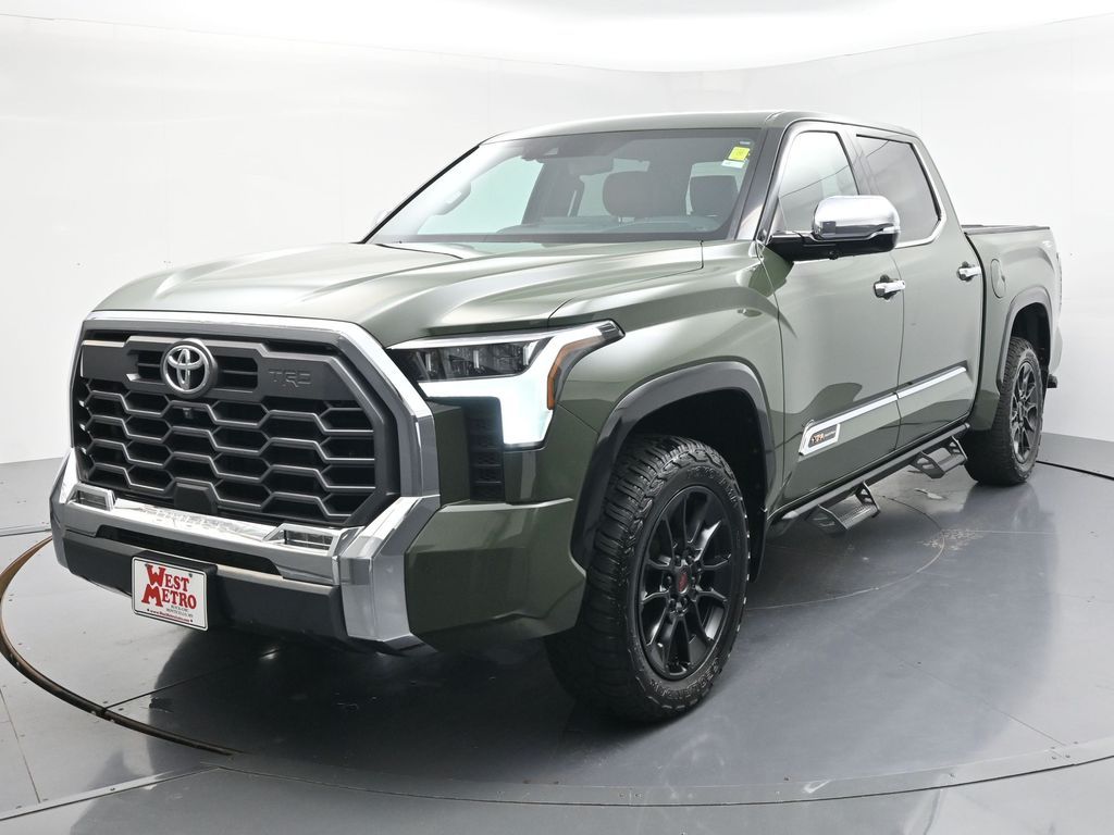 Army Green 2022 Toyota Tundra Pickup Truck Four-Wheel Drive Automatic