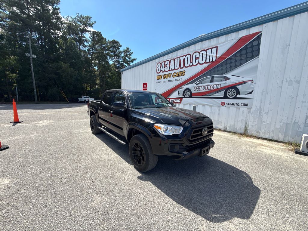 Midnight Black Metallic 2022 Toyota Tacoma Pickup Truck 4X2 6-Speed Automatic