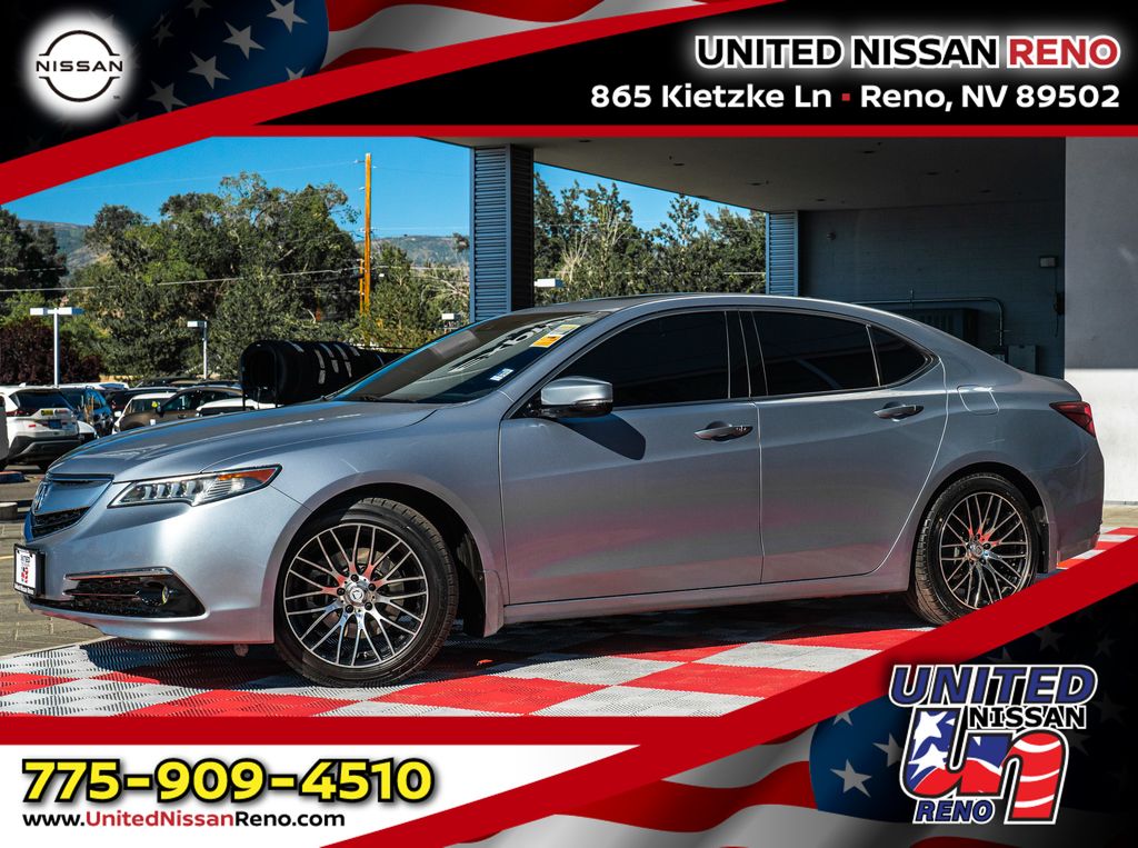 Crystal Black Pearl 2015 Acura TLX Sedan Front-Wheel Drive 9-Speed Automatic