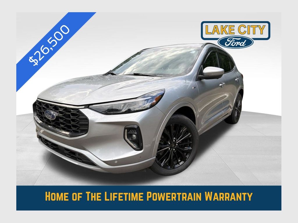 Iconic Silver Metallic 2023 Ford Escape Hybrid SUV / Crossover All-Wheel Drive Continuously Variable Transmission