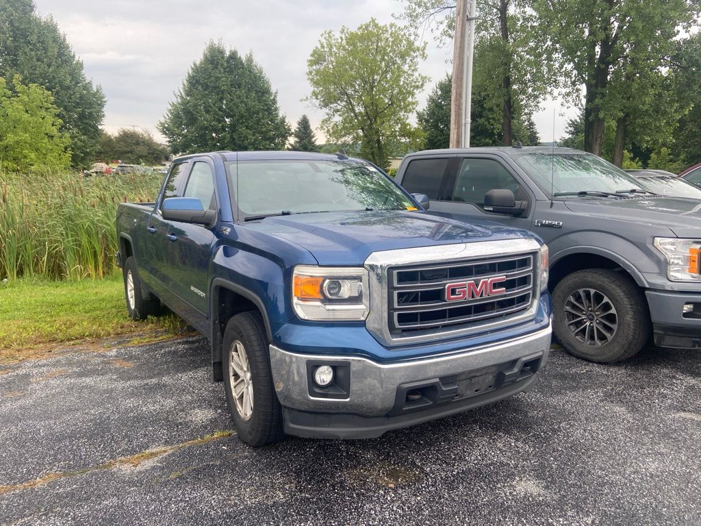 Stone Blue Metallic 2015 GMC Sierra 1500 Pickup Truck Four-Wheel Drive 6-Speed Automatic Overdrive