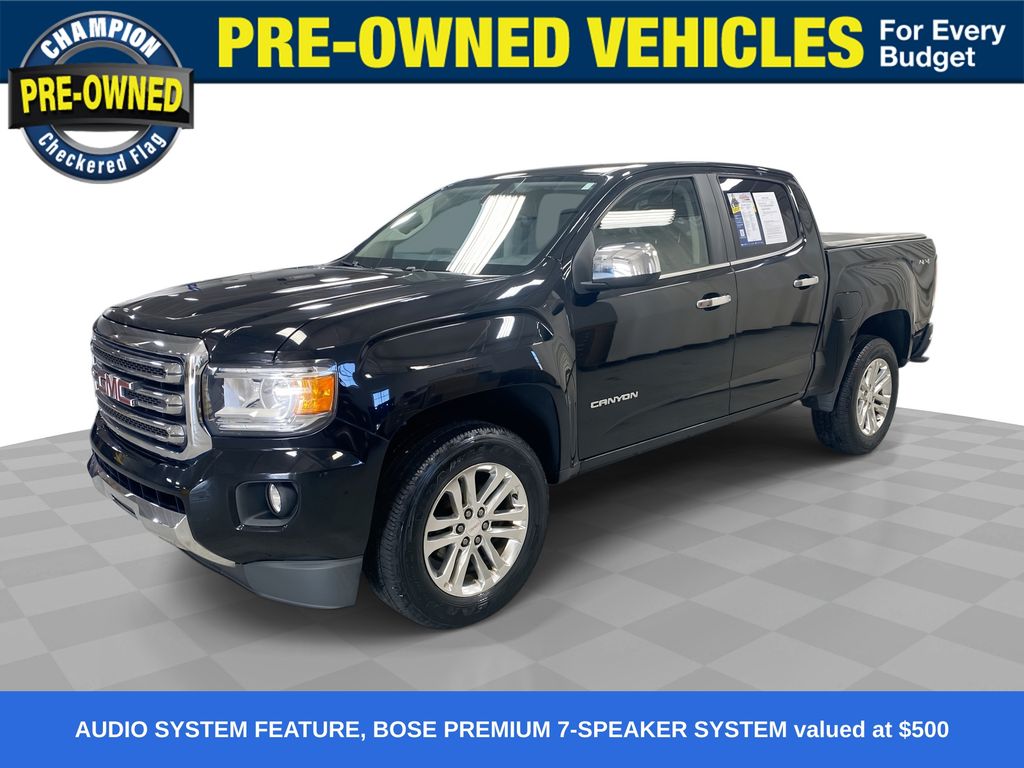 Onyx Black 2015 GMC Canyon Pickup Truck Four-Wheel Drive 6-Speed Automatic