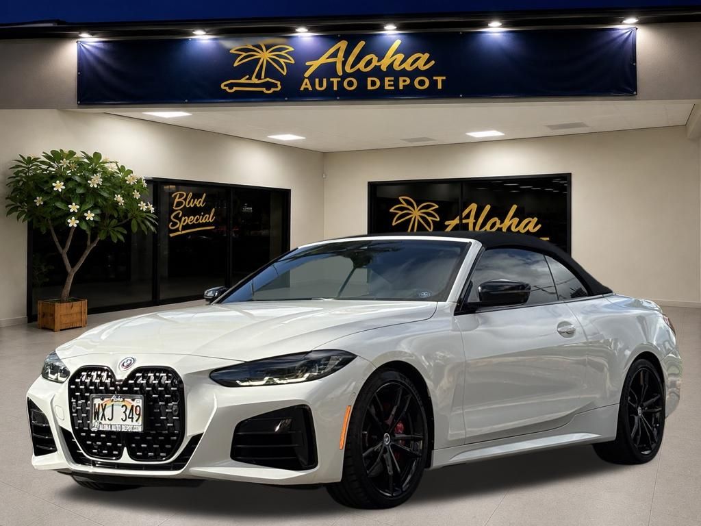 Alpine White 2023 BMW 4 Series Convertible Rear-Wheel Drive 8-Speed Automatic