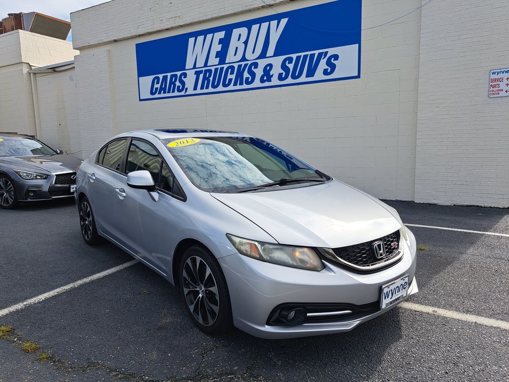 Polished Metal Metallic 2013 Honda Civic Sedan Front-Wheel Drive 6-Speed Manual
