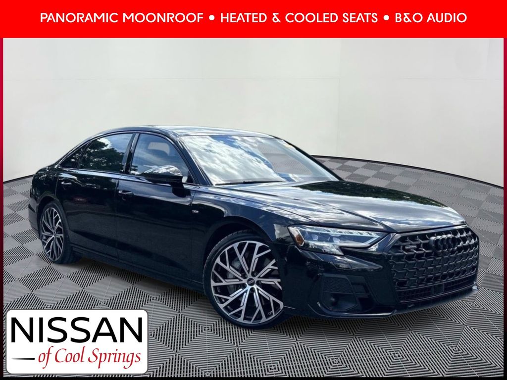 Mythos Black Metallic 2024 Audi A8 Sedan All-Wheel Drive 8-Speed Automatic