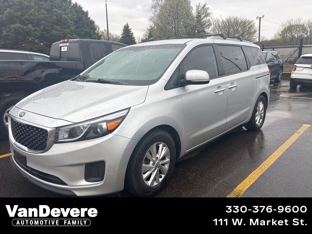 Bright Silver 2015 Kia Sedona LX Minivan Front-Wheel Drive 6-Speed Automatic