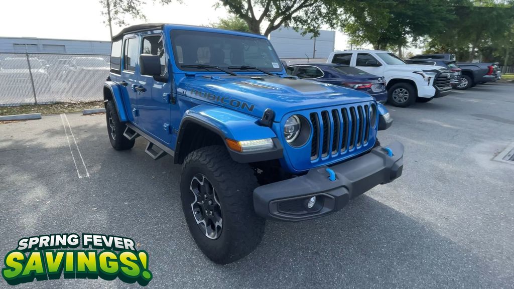 Used 2022 Jeep Wrangler Unlimited Rubicon 4XE with VIN 1C4JJXR6XNW191867 for sale in Jacksonville, FL