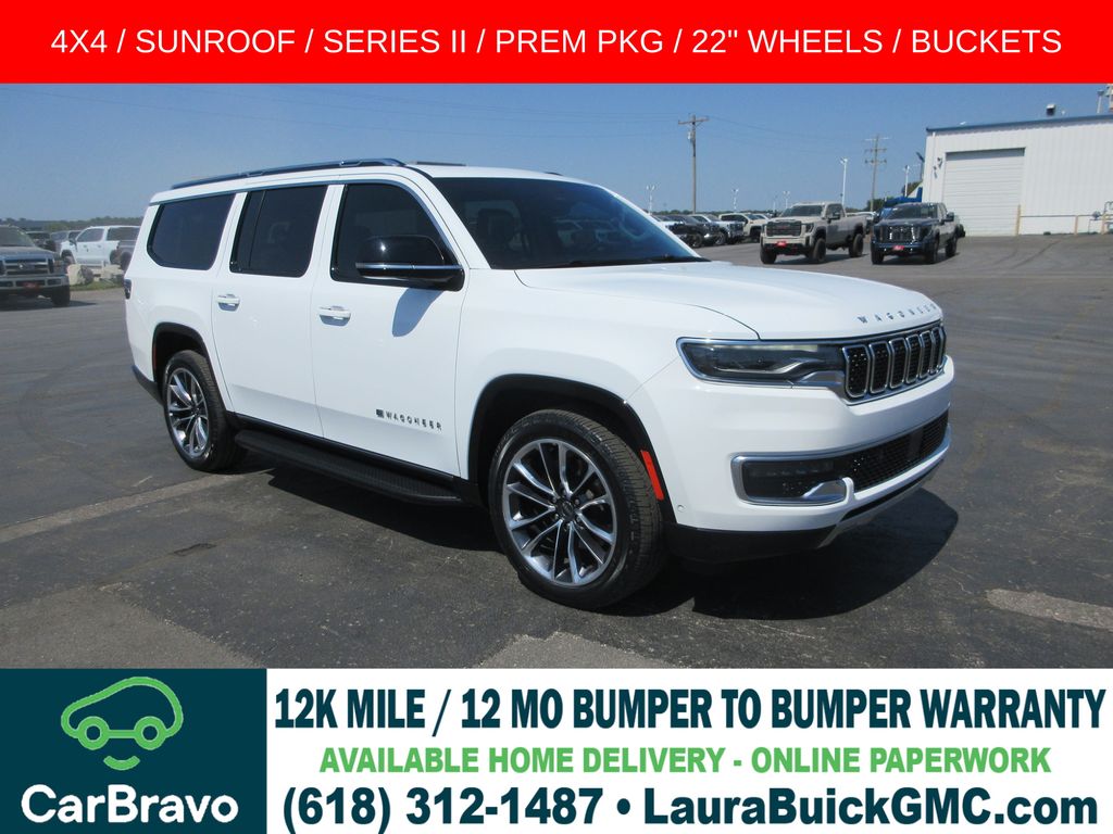Bright White Clearcoat 2023 Jeep Wagoneer L SUV / Crossover Four-Wheel Drive 8-Speed Automatic