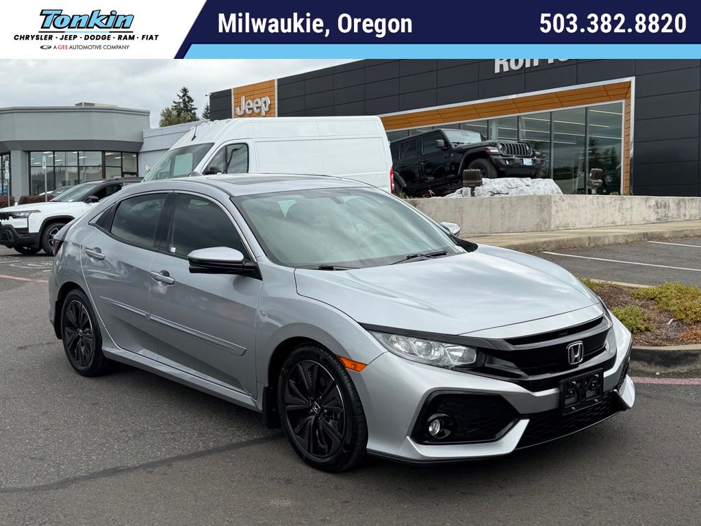Lunar Silver Metallic 2018 Honda Civic Hatchback Hatchback Front-Wheel Drive Continuously Variable Transmission