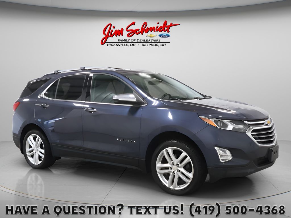 Storm Blue Metallic 2018 Chevrolet Equinox 2.0T Premier AWD SUV / Crossover Four-Wheel Drive 9-Speed Automatic Overdrive