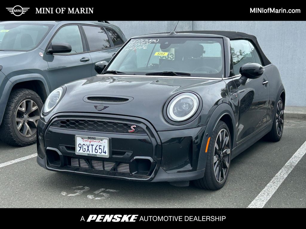 Midnight Black 2023 MINI Cooper Convertible Front-Wheel Drive 7-Speed Automatic
