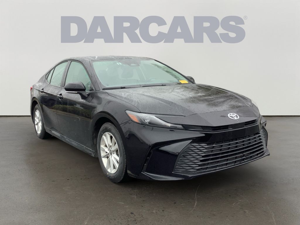 Midnight Black 2025 Toyota Camry LE FWD Sedan Front-Wheel Drive Continuously Variable Transmission