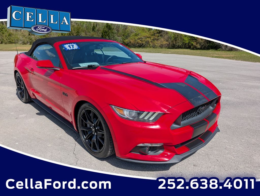 Race Red 2017 Ford Mustang GT Premium Convertible RWD Convertible Rear-Wheel Drive 6-Speed Manual