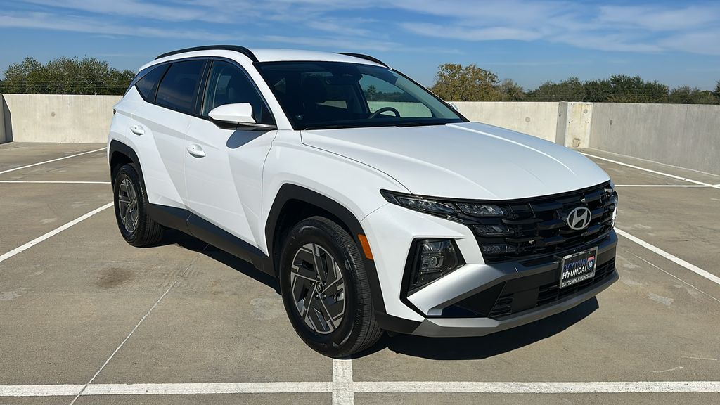 2025 Hyundai Tucson Hybrid Blue White at Baytown Hyundai