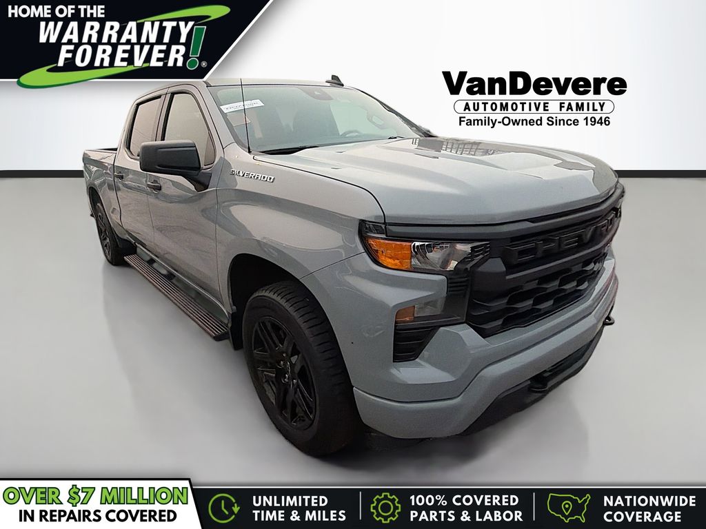 Gray 2024 Chevrolet Silverado 1500 Pickup Truck Four-Wheel Drive 8-Speed Automatic