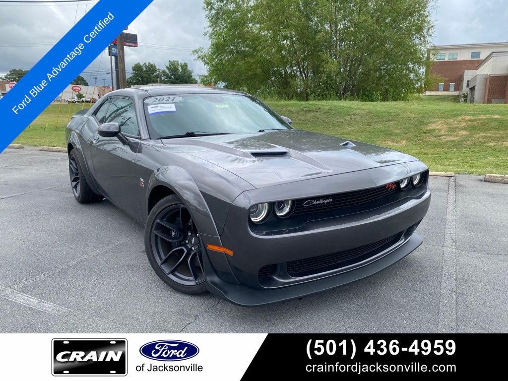 Gray (Granite Pearlcoat) 2021 Dodge Challenger Coupe Rear-Wheel Drive 6-Speed Manual