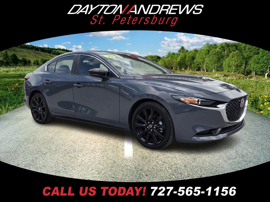 Polymetal Gray Metallic 2025 Mazda MAZDA3 2.5 S Carbon Edition Sedan AWD Sedan All-Wheel Drive 6-Speed Automatic