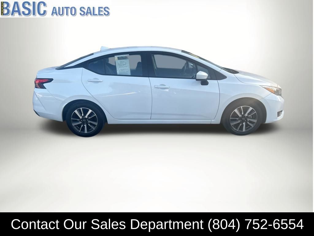 Aspen White Tricoat 2025 Nissan Versa SV FWD Sedan Front-Wheel Drive Continuously Variable Transmission