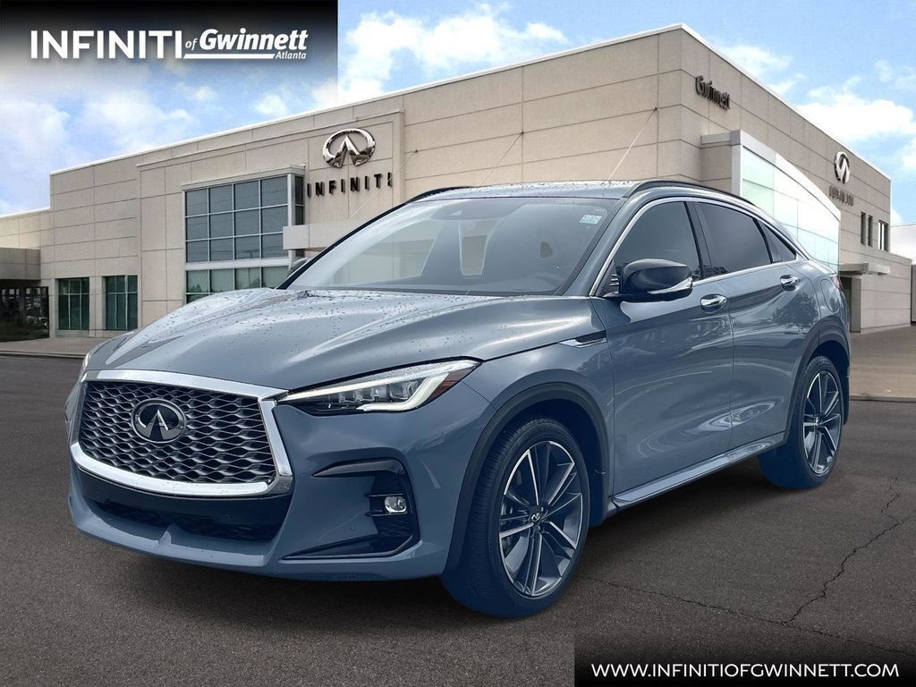 Slate Gray 2025 INFINITI QX55 Essential AWD SUV / Crossover All-Wheel Drive Continuously Variable Transmission