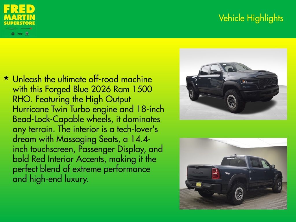 new 2026 Ram 1500 car, priced at $87,015