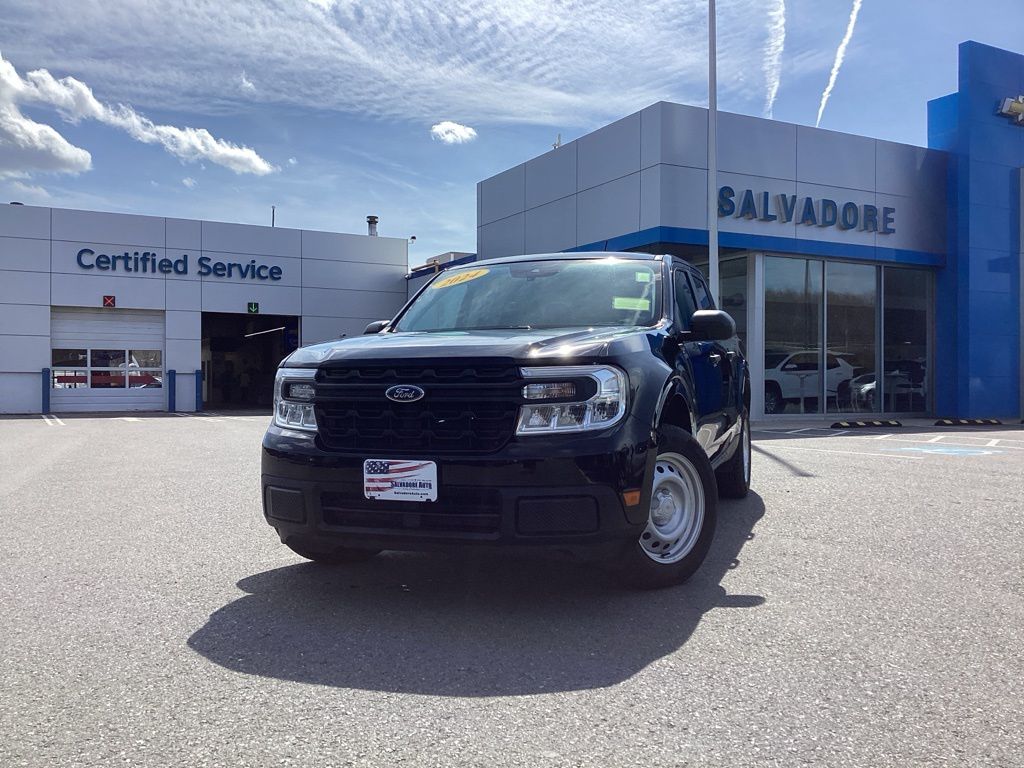 Shadow Black 2024 Ford Maverick XL SuperCrew FWD Pickup Truck Front-Wheel Drive Continuously Variable Transmission