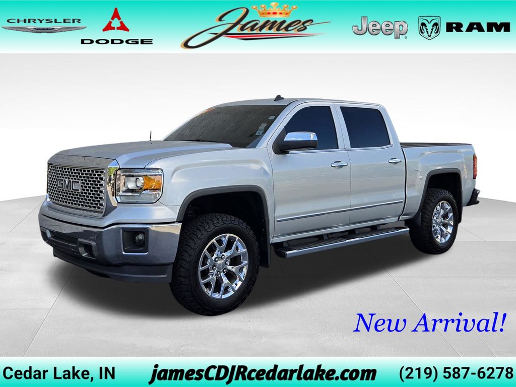 Quicksilver Metallic 2014 GMC Sierra 1500 SLT Crew Cab 4WD Pickup Truck Four-Wheel Drive 6-Speed Automatic Overdrive